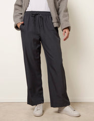 Elasticated Waist Pinstripe Trousers