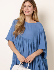 Gathered Oversized Top
