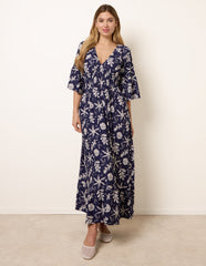 Shirred Empire Bust Dress