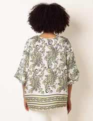 Boxy Short Sleeve Printed Top