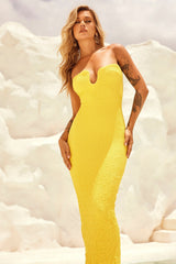 Saya Midi Dress - Yellow