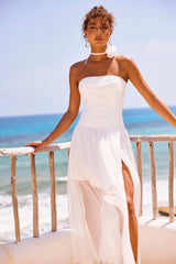 The Briana Maxi Dress - White