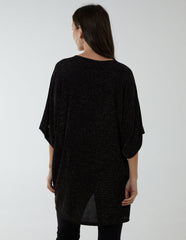 Twist Front Metalic Top