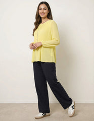Long Sleeve Pleated Top
