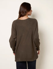 Pocket Slash Neck Jumper
