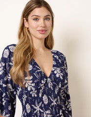 Shirred Empire Bust Dress