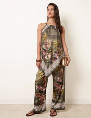 Palm Tree Print in Two Piece Set