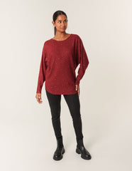 Jumper With Silver Rhinestones